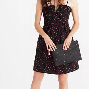 madewell strawberry print dress